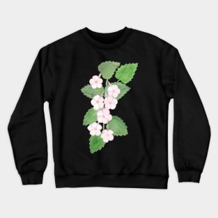 Achimenes flowers, floral watercolor painting Crewneck Sweatshirt